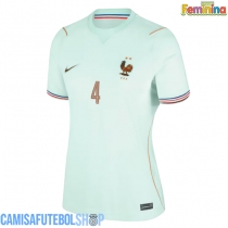 Camisa de time de futebol França Dayot Upamecano #4 Replicas 2º Equipamento Feminina Mundo 2026 Manga Curta